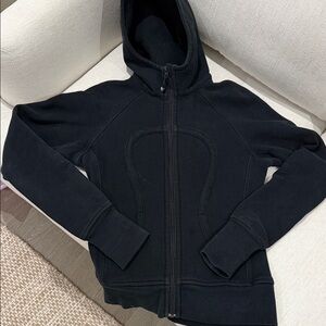 Lululemon Black Hooded Zip-Up Sweatshirt